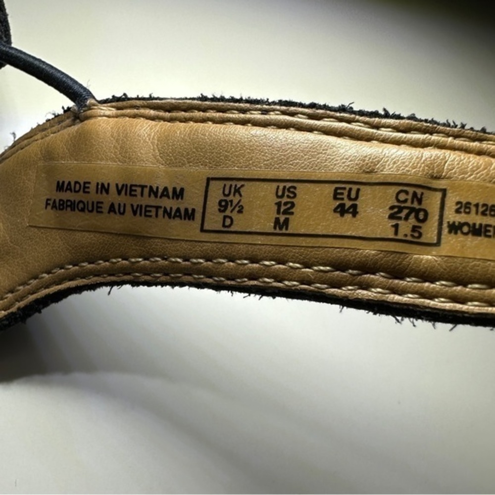 Clarks Artisan Espadrilles Navy Slip On Size 12m - image 6